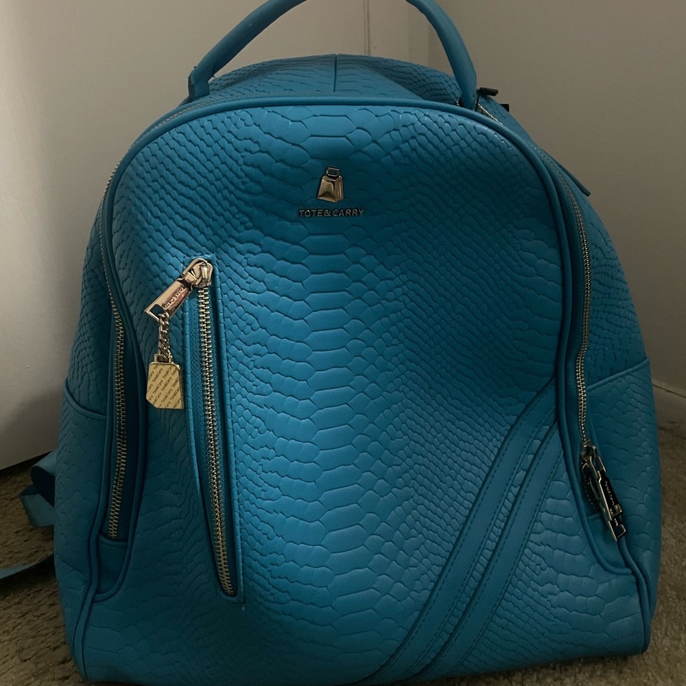 Blue Tote&Carry Backpack